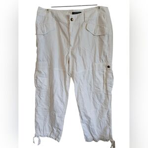 Ralph Lauren Exculsive White Combat Cargo Pants Size 12
